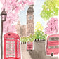 "London in Spring" 5x7 BLANK Greeting Card / Fine Art Print