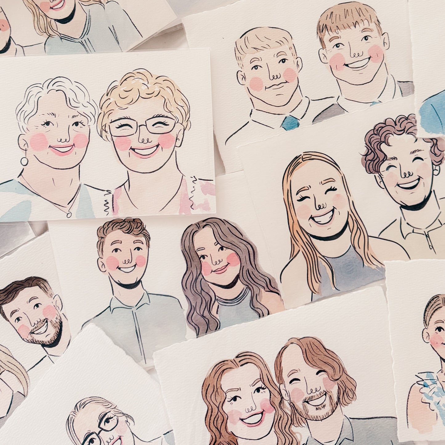 LIVE Watercolor Portraits