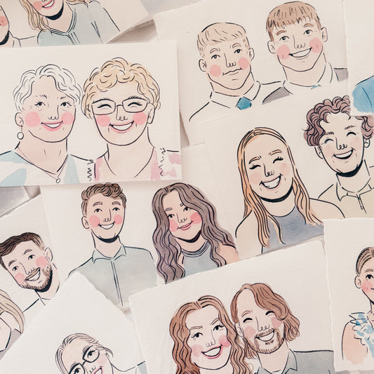 LIVE Watercolor Portraits