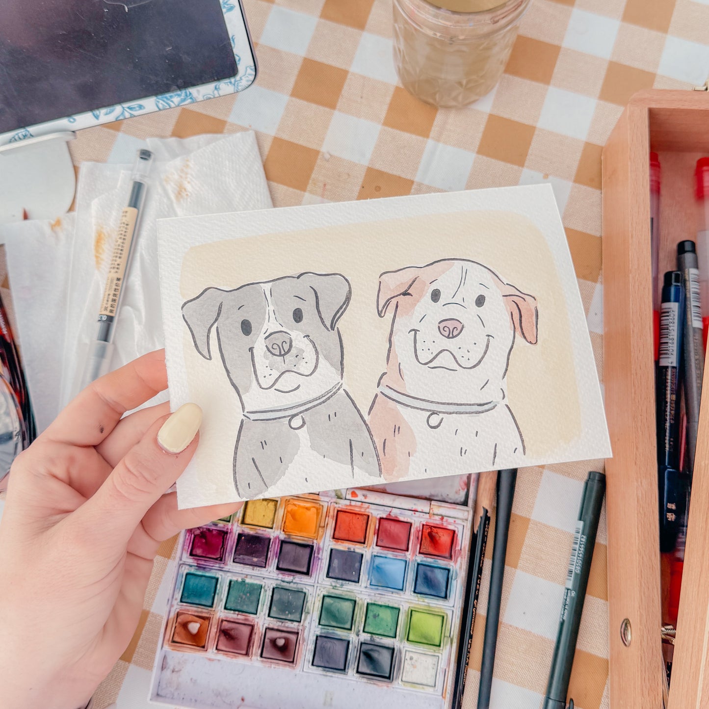 LIVE Watercolor Portraits