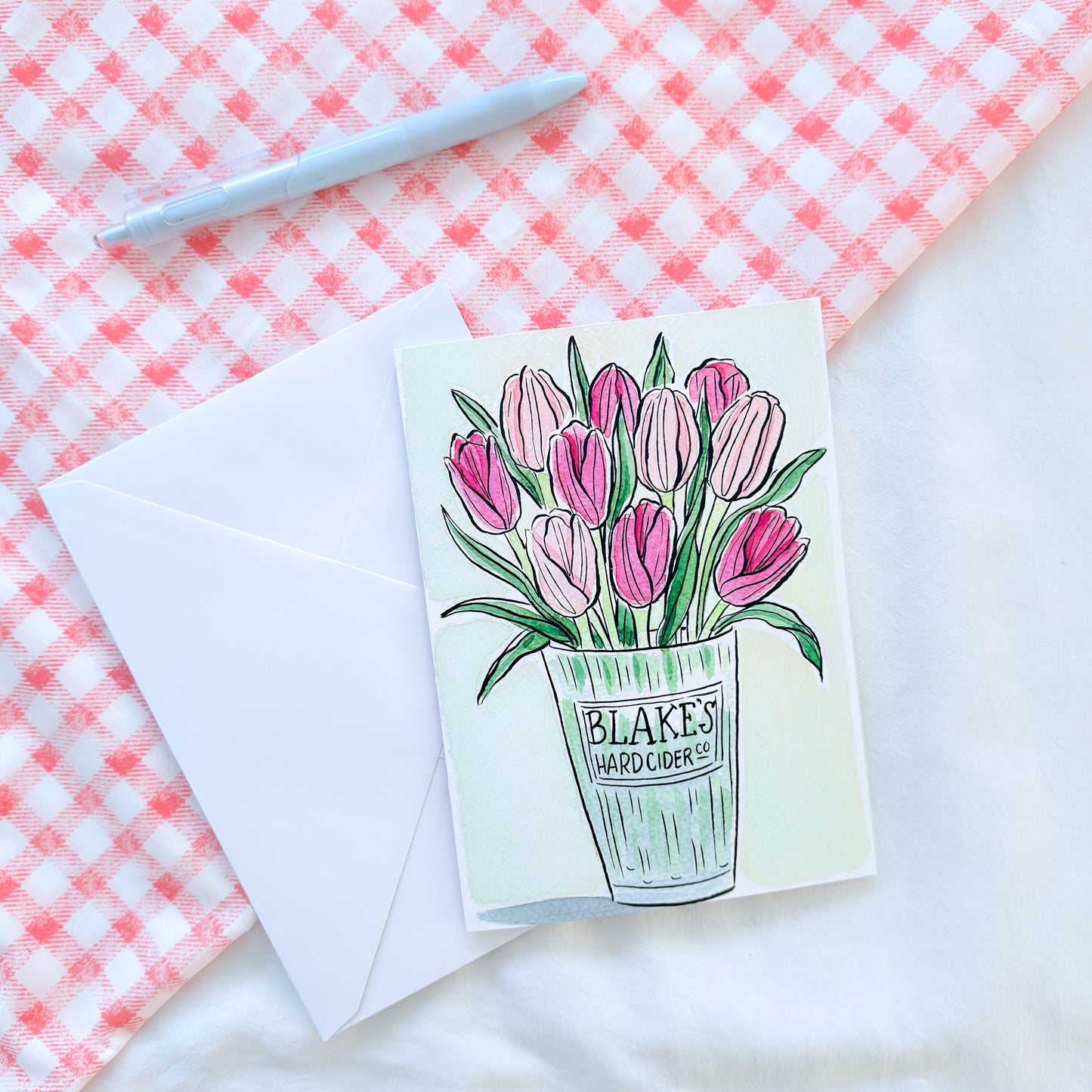 "Blake's Tulips" 5x7 BLANK Greeting Card / Fine Art Print