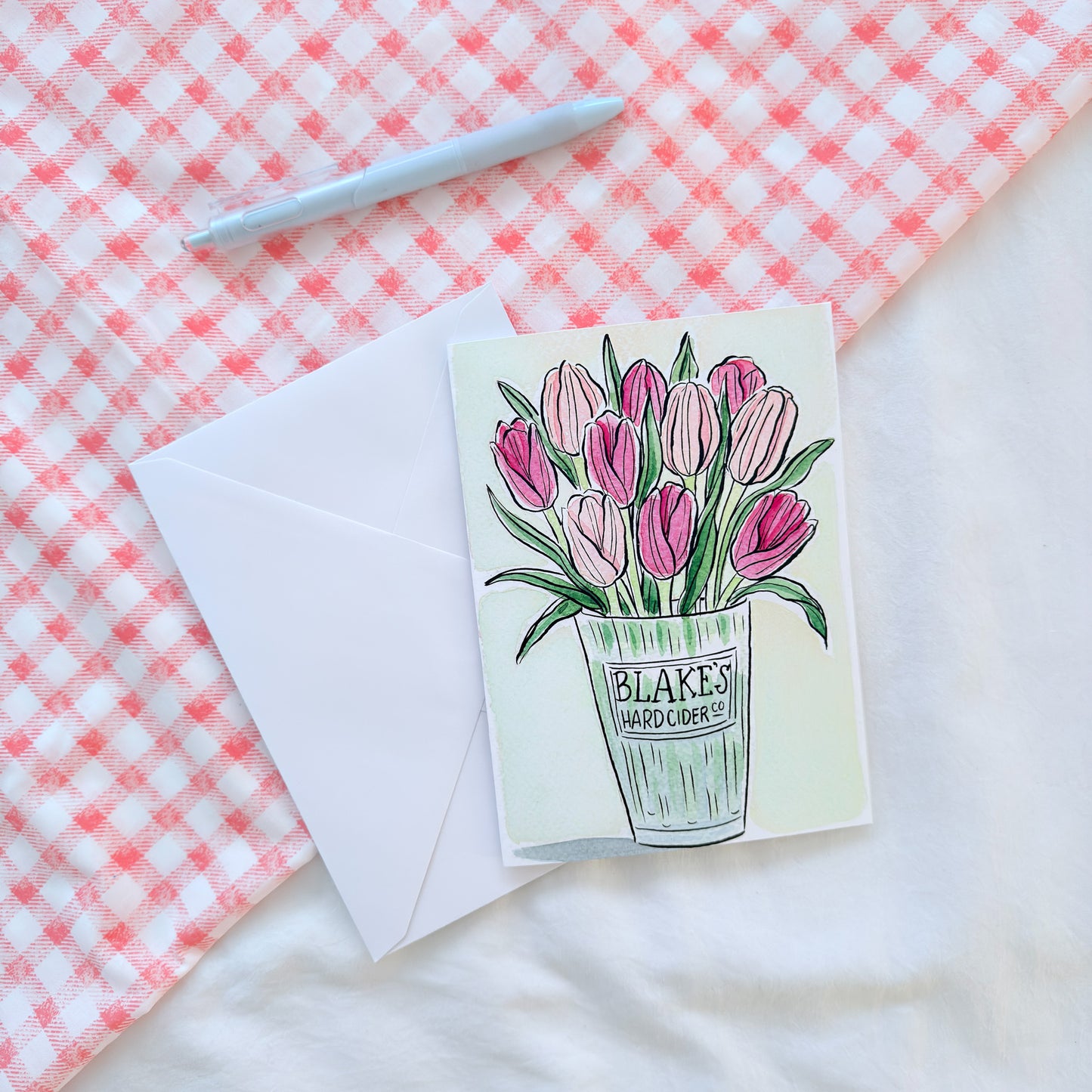 "Blake's Tulips" 5x7 BLANK Greeting Card / Fine Art Print